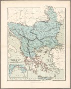 Карта Турции в Европе.