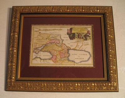 Карта Южной России, Северного Кавказа, Грузии и Азербайджана.