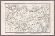 Карта Сибири и Камчатки, 1821 год.
