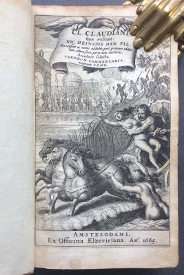 Клавдий Клавдиан. Древний Рим. Эльзевир, 1665 год.