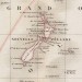 Антикварная карта Австралии, Новой Зеландии и Океании, 1853 год.