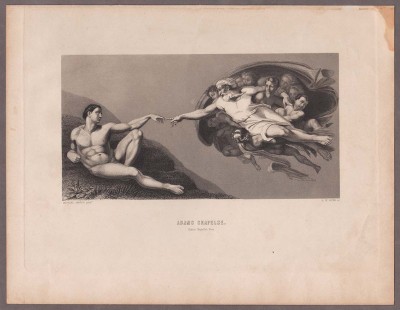 Микеланджело. Сотворение Адама, 1850-е года.