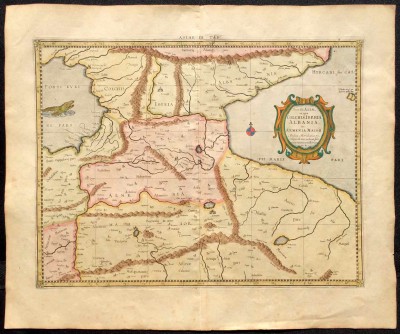 Карта Колхиды, Иберии, Албании и Великой Армении.