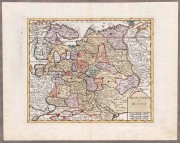 Антикварная карта Московии или России, [1740] год.