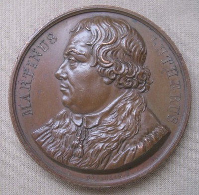 Настольная медаль. Германия. Мартин Лютер, 1821 год.