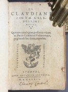 Клавдий Клавдиан. Литература Древнего Рима, 1589 год.