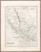 Антикварная карта Мексики с Калифорнией и Республикой Техас [США], 1830-е годы.