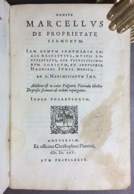 Марцелл. Трактат о свойствах речи, 1565 год.