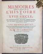 Ламберти. Записки служащие для истории XVIII века, 1735 год.
