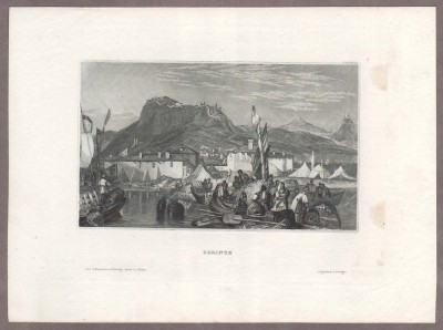 Греция. Порт Коринфа, 1840-е годы.