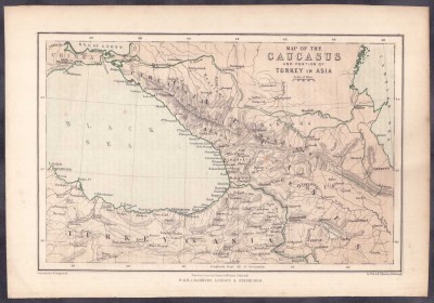 Карта Черноморского побережья Кавказа